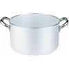 Pentole Agnelli ALMR110424 - Casseruola con Maniglie, Alluminio e Acciaio Inox,