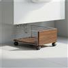 Carrello Bagno con Ruote Salvaspazio Carrello sotto Lavabo Rimovibile
