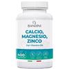 BANDINI ® Calcio Magnesio Zinco Vitamina D3 K2 MK7 400 Compresse Vegetariane con Rame