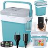 peme Essential Frigo Portatile 25,7L - Frigorifero Elettrico con Funzione Caldo/Freddo, Doppia Alimentazione 12V & 220-240V, Modalità Eco, Porta USB, Chiusura di Sicurezza, per Auto, Camper, Campeggio