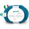 Gründl Lana Dolce Alpaca - morbida lana di alpaca per lavorare a maglia - soffice e calda - 55% alpaca, 40% lana merino, 5% poliammide - 1 gomitolo - 50 g / 100 m - misura ferri 6-7 -inchiostro