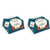 BOTTEGA BALOCCO Panettone con Gocce di Cioccolato 750g - Incartato a Mano - Realizzato in collaborazione con Caffarel- Made in Italy (Confezione da 2)