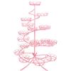 PME CS1006 Alzata per Muffin e Cupcakes, Acciaio, Rosa