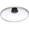 Axentia 222224 - Coperchio in Vetro, con Bordo in Acciaio Inox, 28 cm
