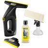 KÄRCHER lavavetri a batteria WV 2 Universal Precision+ Black, autonomia: 35 min, serbatoio: 120 ml, 2 labbra di aspirazione, flacone spray e panno in microfibra, detergente per vetri 20 ml