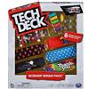 Clementoni Tech Deck, Confezione Premium da 6 Mini Skate, Assortiti e Originali,
