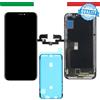LCD SCHERMO DISPLAY TFT TOUCH SCREEN VETRO FRAME NERO PER IPHONE X CON ADESIVO