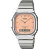 Casio Orologio Donna Casio AQ-240E-4AEF Analogico E Digitale Con Quadrante Rosa