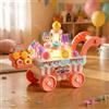 Carretto Gelato Musicale Musica Carrello Gelati con Ruote Rotazione per Bambini