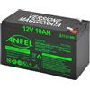 Batteria Lead Acid AGM 12V 10Ah Al Piombo Ricaricabile Pila Batteria Ermetica Ba