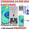 LCD DISPLAY XIAOMI REDMI NOTE 9S 9 PRO DISPLAY TOUCH SCREEN SCHERMO NERO NUOVO