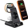 leChivée Caricatore Wireless per iPhone Air/17/16/15/14/13/12, 3 in 1 Stazione R