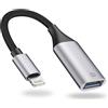 IVSHOWCO Adattatore Lightning a USB per iPhone [Apple MFi Certificato], OTG per