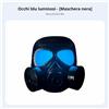 Maschera Antigas Finta con Luci Design Realistico Accessorio per Costume Unisex