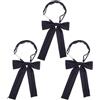 3 Pcs Elastici Per Capelli Con Fiocco Cravatta Il Collo Delle Donne
