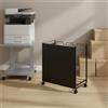 Carrello Portasacco con Ruote Nero Carrello Porta Sacco Design Semplice