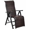 COMFOTTEU Lettino da giardino in rattan Z11260A, 155,5 x 71 x 60 cm, marrone - N