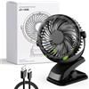Gaeymy Mini Ventilatore Portatile, USB C Ventilatore da Tavolo con Pinza, Silenz