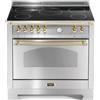 LOFRA DOLCEVITA RSG96MFT/5I CUCINA 90CM ACCIAIO/OTTONE FORNO ELETTRICO 60060049