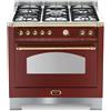 LOFRA DOLCEVITA RRG96MFT/CI CUCINA 90CM ROSSO BURGUNDY/OTTONE 60060039 CE.A