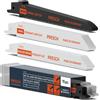 Presch Set di lame per sega a gattuccio per legno, metallo e acciaio inox 15 pez