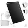 METACUCU Pannello Solare per Videocamere Ring, Pannello Solare 3W con Batteria Integrata