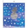 DropStop® Drop a Card - Salvavino Natale - azzurro pupazzo di neve