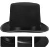 Cappelli da cappello da mago Magician Costume Party Dress Up Accessorio (nero)