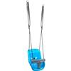 HUDORA Altalena baby blu/grigia, Altalena da giardino regolabile da 120 a 180 cm, Baby swing da esterno, Altalena per bambini con archetto di sicurezza e cintura, Carico ottimo di 25 kg