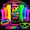 The Glowhouse Braccialetti Luminosi Starlight di qualità premium 100 Luminose Fluorescenti