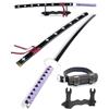Cold Blade Roronoa Zoro Sword - 41 inches Anime Sword Replica with Belt and Stand - Purple Trafalgar Law Sword with Authentic Design