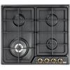 De'Longhi De'Longhi ANF46PRO Piano Cottura Antracite Da incasso Gas 4 Fornello(i) da 60 Cm