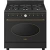 SMEG CO90GMAN2 CUCINA COLONIALE 90X60CM 6 FUOCHI FORNO ELETTRICO ANTRACITE