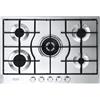 DE LONGHI Piano Cottura DE LONGHI a Gas 5 Fuochi 75 cm Colore Inox SLF575LX