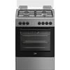 Beko Cucina BEKO 4 Fuochi a Gas Forno elettrico 60 x 60 cm Colore Inox FBE62120XD