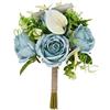 Bouquet di Fiori Artificiali Rosso Anthurium Steli in Plastica per Decorazione E