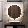 Does not apply Specchio Rotondo Retroilluminato 80 Cm GIANT, Specchio Bagno Led Retroilluminato
