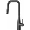 Rubicer Miscelatore Lavello Cucina Con Doccino Estraibile In Ottone Smooth Nero Opaco