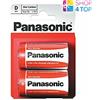 Panasonic 2x Panasonic D Batterie Zinco Carbone LR20 1.5V MN1300 AM1 E95