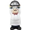 Ebros Gift Gifts & Decors Ebros Master Bistro Chef Holding Melting Dome Tray Statue 35,6 cm di altezza testa cuoco con Welcome to My Kitchen Sign Decor Figurine