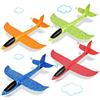 VCOSTORE Aereo Polistirolo per Bambini - 4 Pezzi Aerei Polistirolo da Lanciare G