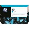 HP 80 C4846A, Cartuccia Originale da 500 Pagine, Compatibili con Stampanti DesignJet Serie 1000, Ciano