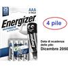 Energizer 4 batterie AAA ministilo 1,5V Litio Energizer L92