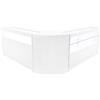 MONSTERSHOP Set Banconi Adonis LED B1500 C1500 CM60 Bianco - Vetro, Chiavi e Ante