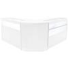 MONSTERSHOP Set Banconi Adonis LED B1200 C1200 CM60 Bianco - Vetro, Chiavi e Ante