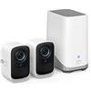 eufy Security eufyCam S300(eufyCam 3C) telecamera wi-fi esternoi, telecamera wifi esterno senza fili, risoluzione 4K, Visione Notturna a Colori, Nessun Costo Mensile, Kit di 2 telecamere