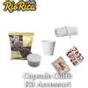 Kit completo accessori-100 CAPSULE formato FAP, palette, bicchierini e zucchero