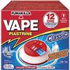 Vape, Elettroemanatore Filo Classic + 10 Piastrine, Protegge dalle Zanzare Comuni e Tigre, Ambienti Chiusi e Luoghi all'Aperto, 12 Ore di Protezione