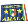 bandiera seconda stella inter in poliestere 90 cm x145cm stampato, asta omaggio