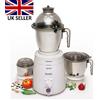 Sujata Dynamix 900W Frullatore Mixer Heavy Duty Con 3 Barattoli, 220V